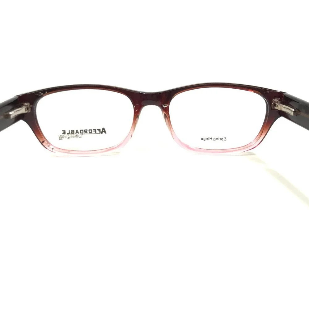 Affordable Designs Eyeglasses Frames BROOKLYN BROWN ROSE Rectangular 51-18-140